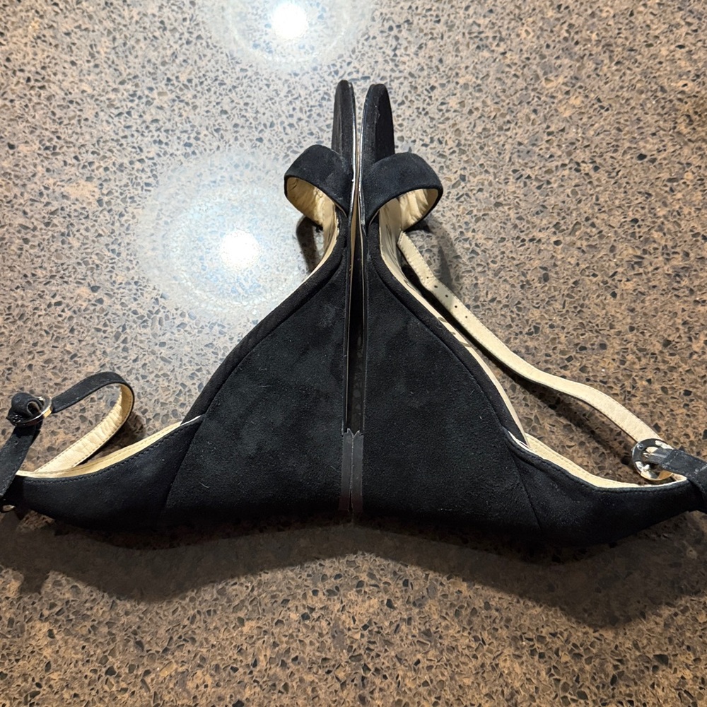 Sam Edelman Neesa black suede wedge sandals - Picture 8 of 12